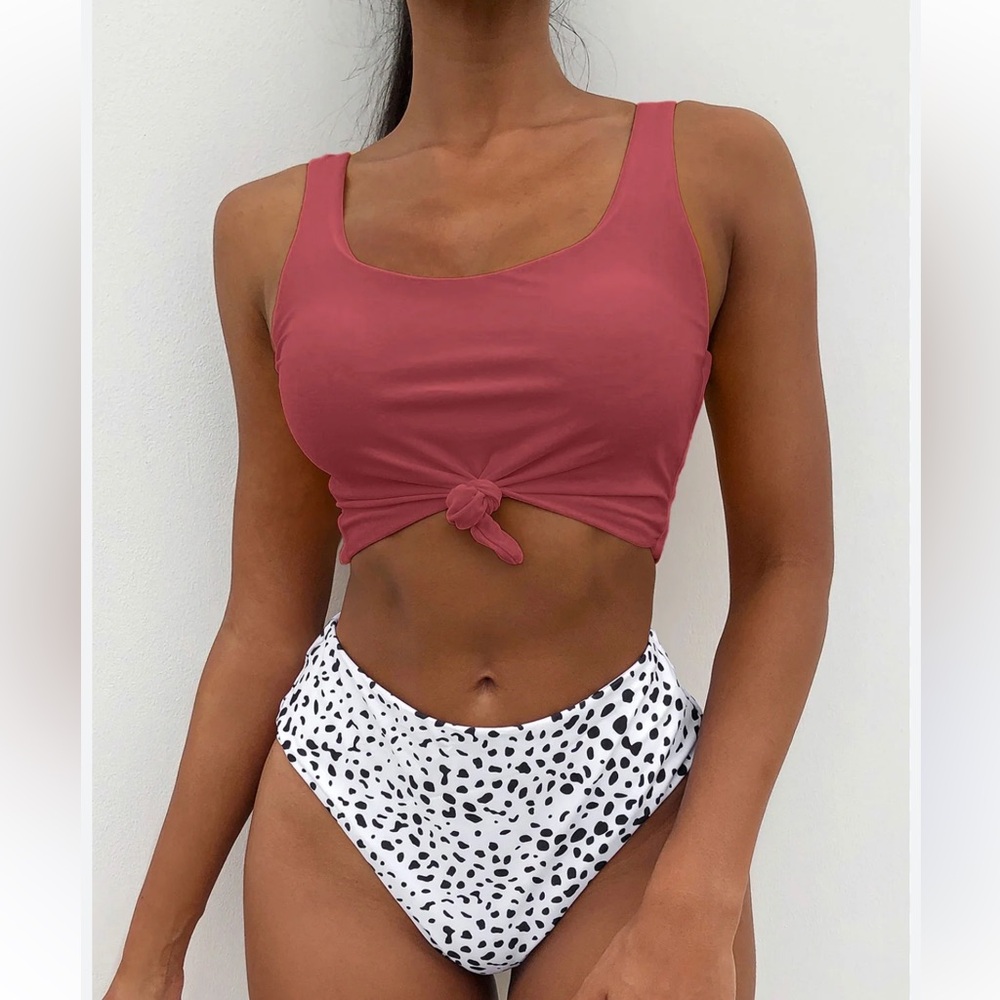 Womens Two Piece Swimsuit Tummy Control Bathing Suit Modest NWT Size XL